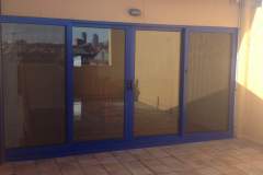 commercial double sliding door unit